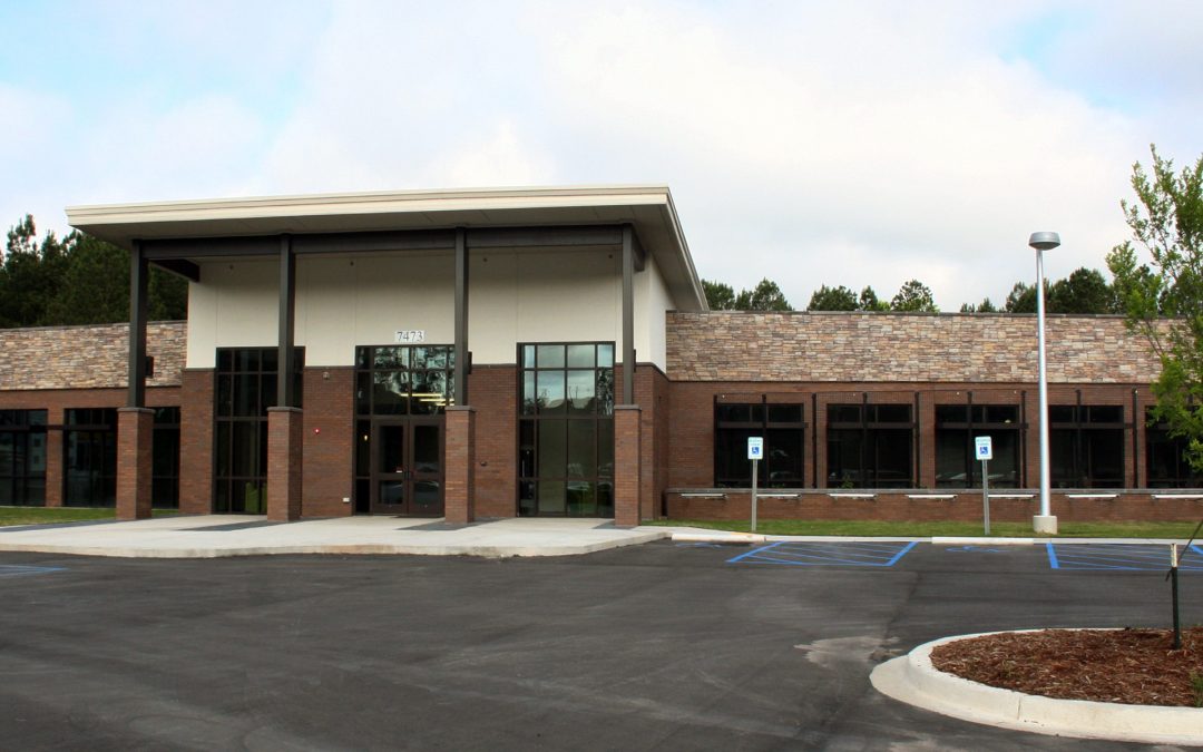 Administrative Office Restriping Parking Lot